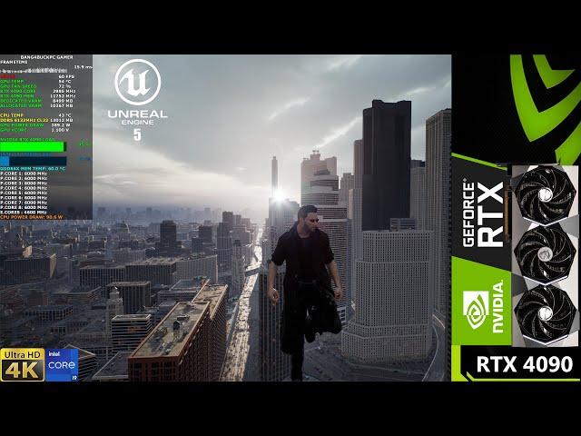 Unreal Engine 5 Matrix Awakens Neo Demo DLSS 4K | RTX 4090 | i9 13900K 6GHz