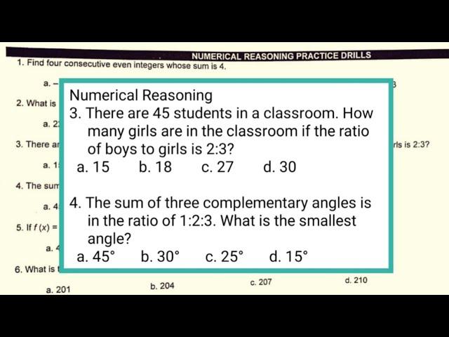 RATIO and PROPORTION: