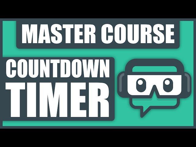 How To Add A COUNTDOWN TIMER To Streamlabs OBS - Stream Starting Soon