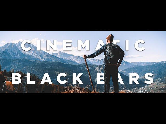 How to ADD Cinematic BLACK BARS in PREMIERE PRO 2020 the RIGHT WAY!