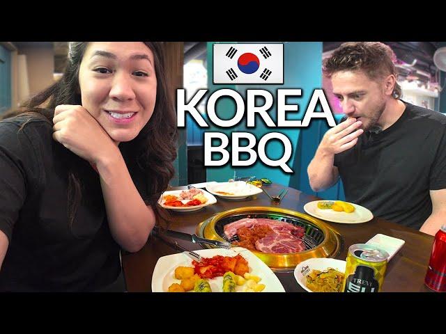 German tries KOREAN BBQ for the First Time & Impressions of Seoul, South Korea!