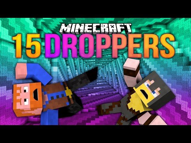 Minecraft: 15 DROPPERS (Dumb and Dumber)