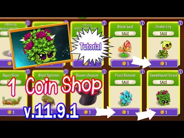 1 Coin Shop in Plants vs Zombies 2 v.11.9.1 - How to Use