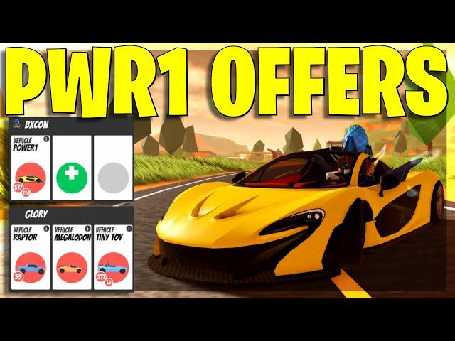 What Do People Offer For Power-1? (Roblox Jailbreak)