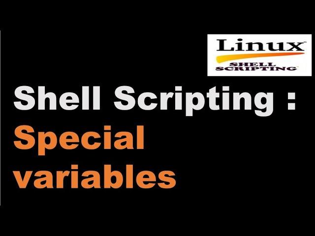 Shell Scripting Tutorial-03 Special variables ||Linux Scripting Tutorial || Linux Interview Question