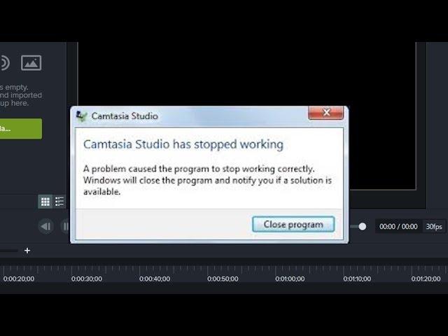 Fix : Camtasia Studio Crashing And Render Errors | 100 % Working