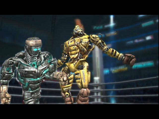 REAL STEEL THE VIDEO GAME XBOX360/PS3-ATOM vs MIDAS & TWIN CITIES