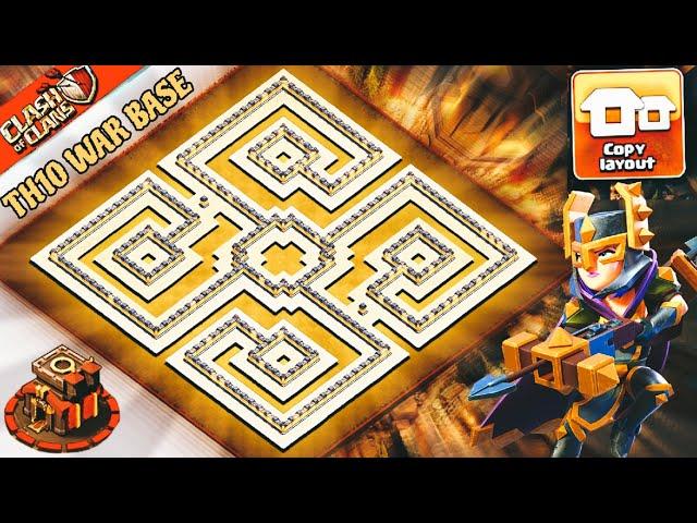 NEW UNBEATEN! Town Hall 10 WAR Base Link 2024 | Clash of Clans Eps. 1359