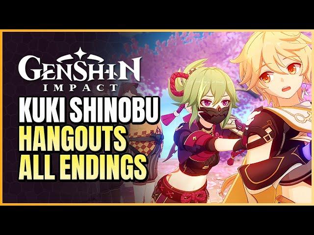 Kuki Shinobu Hangout All Endings & Skill Showcase | Hangout Events: Series VI | Genshin Impact 2.7