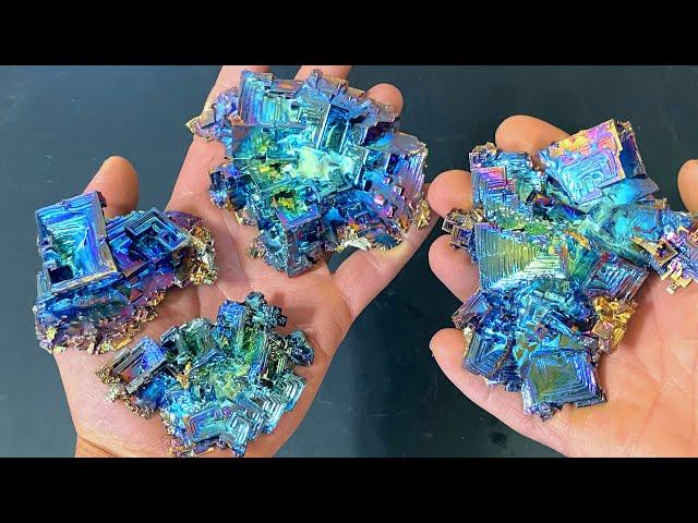 HomeGrown Iridescent Bismuth Metal Crystals