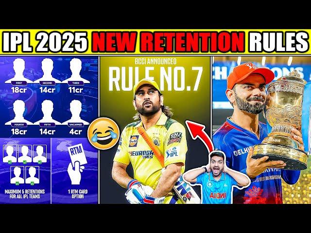 DHONI IPL 2025 CONFIRMED  IPL RETENTION RULES 2025 EXPLAINED