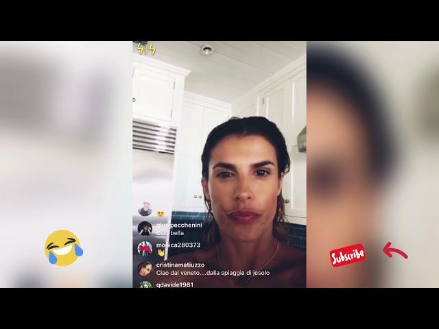 ELISABETTA CANALIS GAFFE HOT IN DIRETTA INSTAGRAM