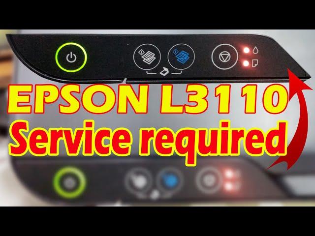 How to reset epson L3110 printer | epson L3110 service required solution ! how to reset