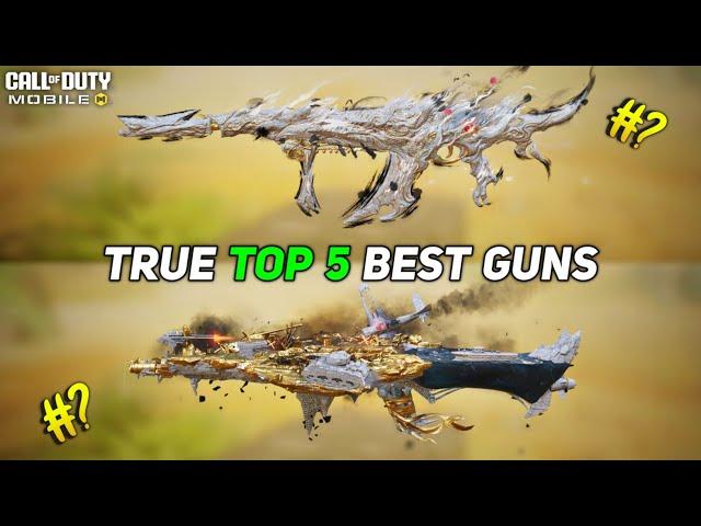 True Top 5 best Guns in Cod Mobile Season 5 #codm