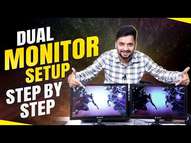 How to Setup Multiple Display on a Computer | Dual Monitor Setup Step By Step | Aakash Savkare