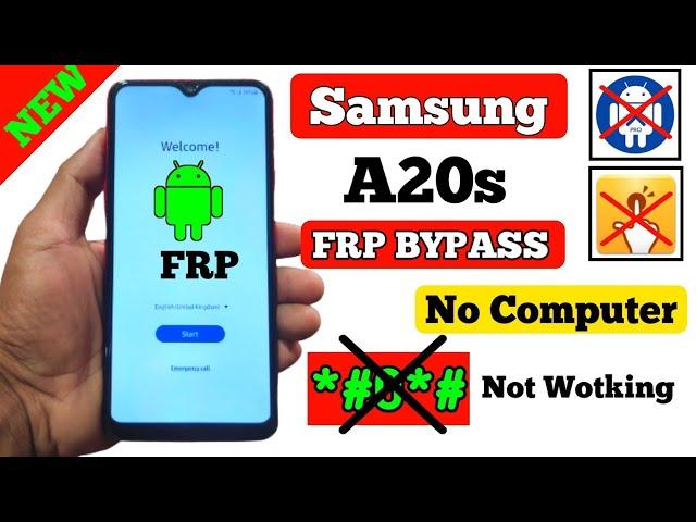 Samsung A20,A20s Frp Bypass Android 11/12 Without Pc || A20s *#0*# Not Working Frp Bypass