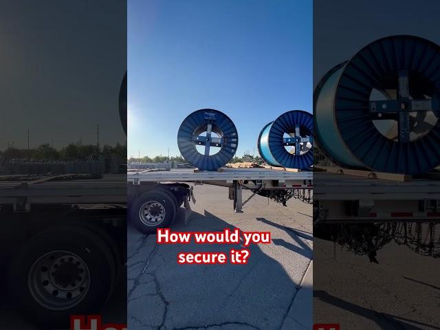 Securement question #hmdtrucking #flatbed #flatbedgang