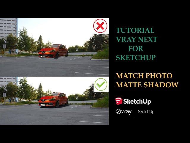 Vray Next For Sketchup Matte Shadow