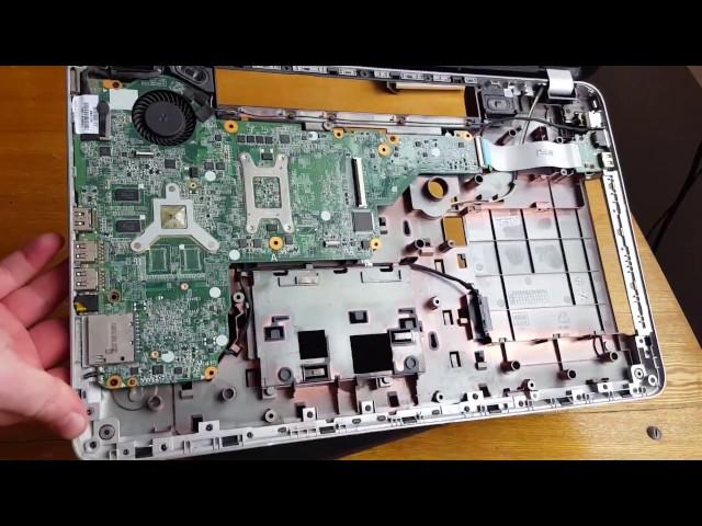 HP Pavilion 17-e034sr disassembly, разборка