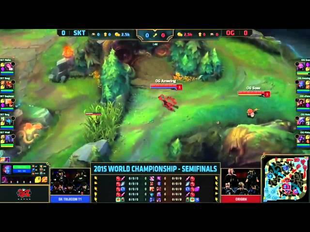 [CKTG2015] Bán Kết 1 - SKT vs OG - Trận 1