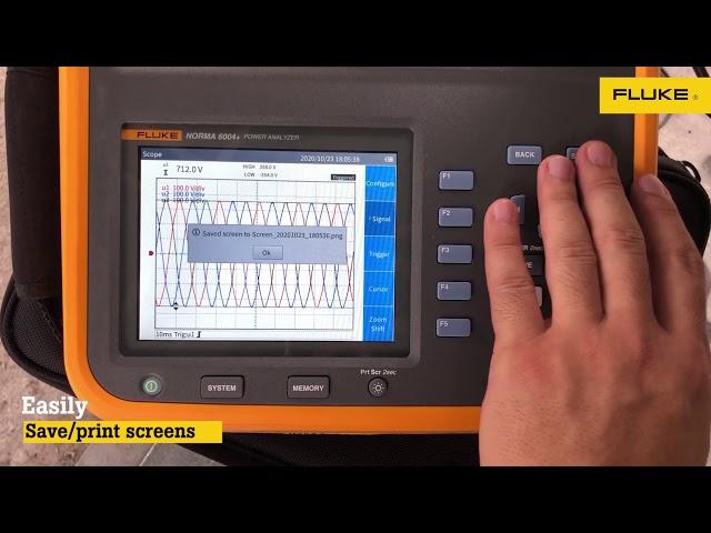 완벽한 휴대성! Fluke Norma6000 AC/DC 전력분석기