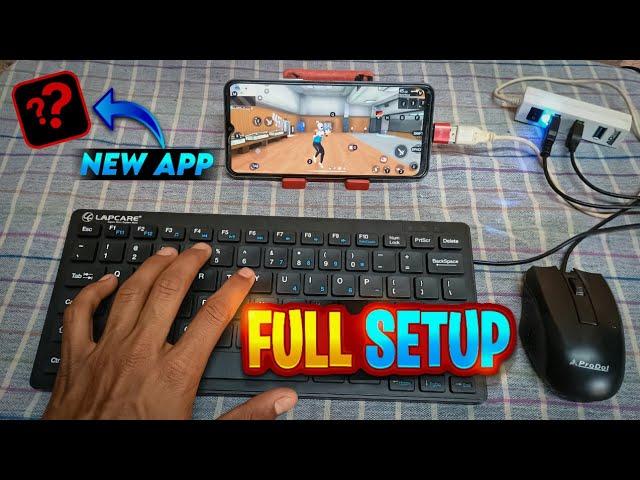 New App 2024  Full Setup Keyboard and Mouse in Mobile | keyboard and mouse on mobile full setup