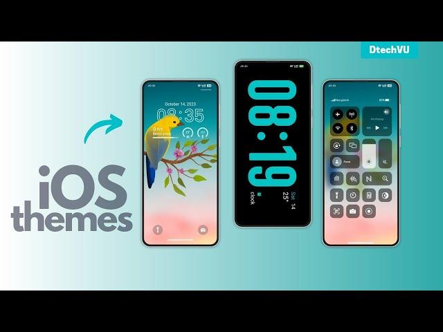 Best iOS 17 Themes for MIUI 14 | Best iOS themes with Dynamic Island, AOD, Standby & More