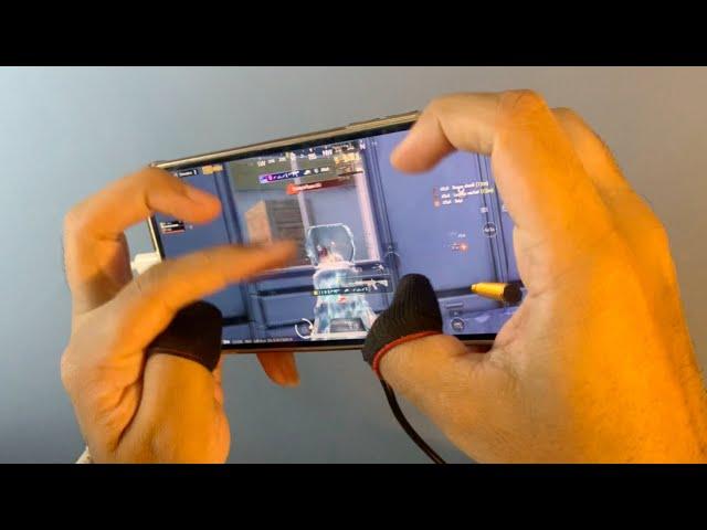 Fastest 1vs5  5 finger iphone 14 pro max handcam | PUBG MOBILE