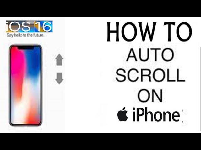 How To Enable Auto Scroll On iPhone || How To Control iPhone With Voice  Auto Scroll iPhone