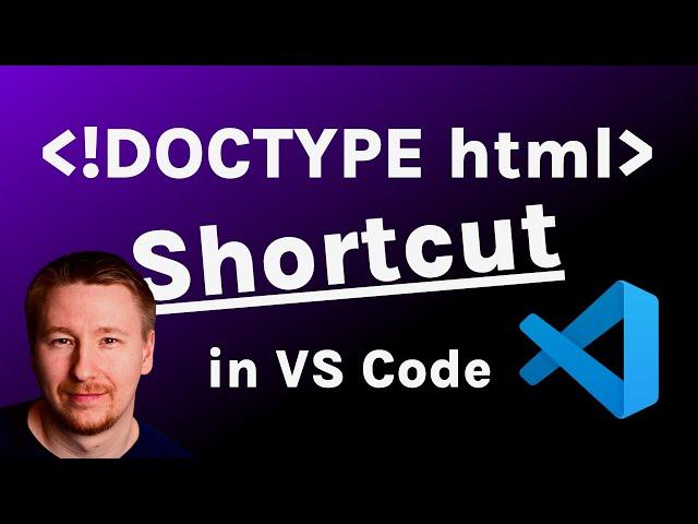 How to Get !DOCTYPE Autocomplete Skeleton in VS Code