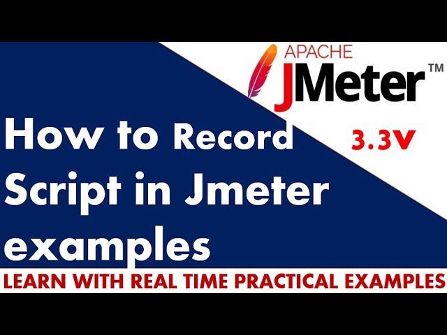 JMeter Tutorial | How to record script in JMeter