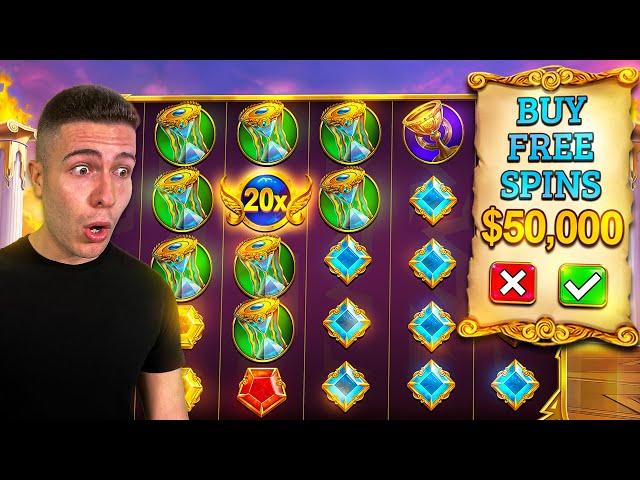 $50,000 Bonus Buy on GATES OF OLYMPUS  (50K Bonus Buy Series #28)