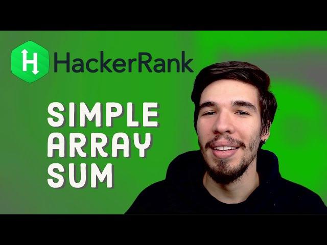 Resolviendo problemas de HackerRank - Simple Array Sum