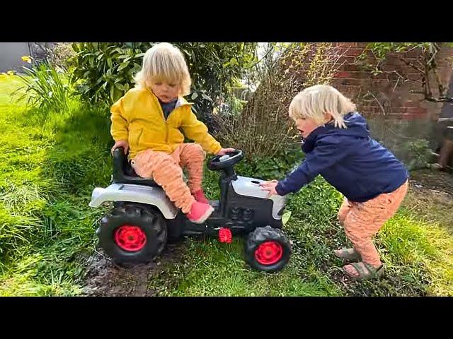 Sky and Finn's Epic Kids Tractor Adventure!