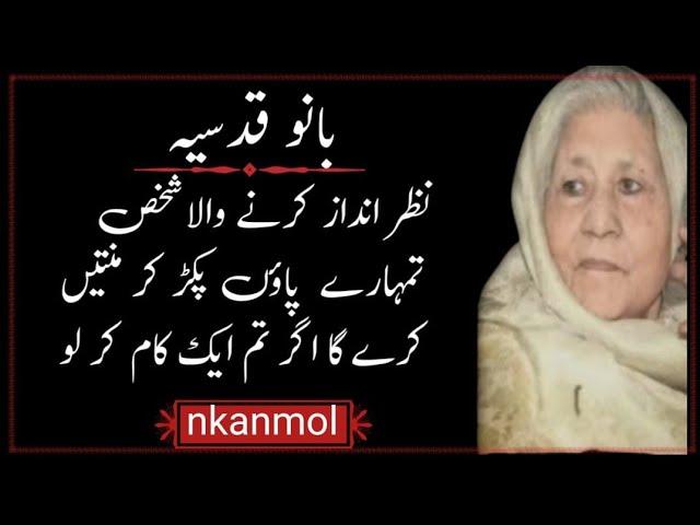 Bano qudsia quotes in urdu |bano qudsia quotes aboutes life @Nkanmol333