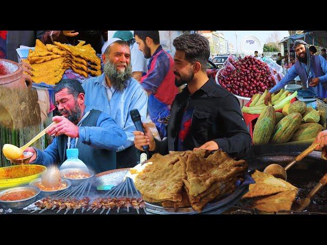 Afghani Bolani Recipe, صبح کابل گزارش منصور از بولانی شیر آغا دوغ و چکنی وطنی