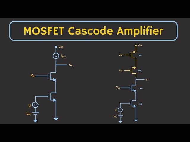 Cascode Amplifier using MOSFET Explained (Cascode Amplifier with Cascode Current Source)