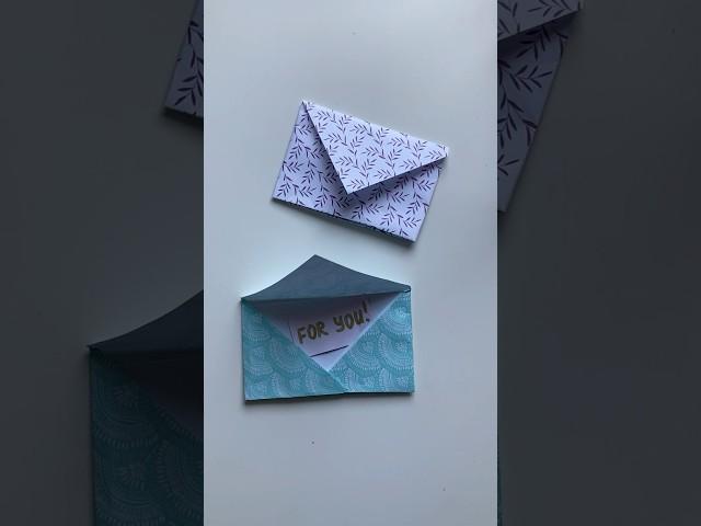 Как сделать конверт из бумаги Paper envelope #shorts