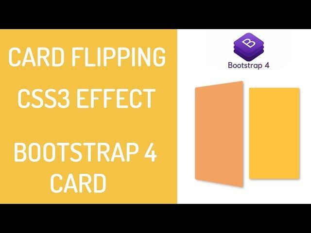 Card Flip Effect - Card Rotation Effect - CSS3 - Bootsrap Card Animation