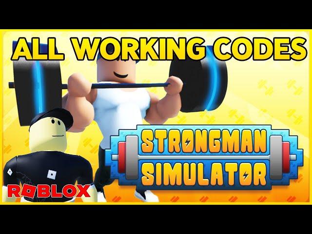 12 WORKING CODES for STRONGMAN SIMULATOR  Roblox 2024 Codes for Roblox TV