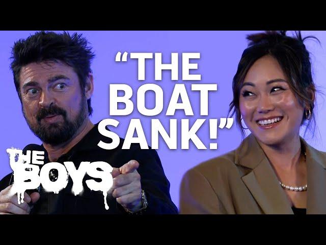 Karl Urban Actually Drove The Boat In THAT Iconic Whale Scene | The Boys Q&A