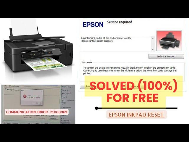 EPSON L3060 WASTE INK PAD ERROR RESET| COMMUNICATION ERROR SOLVED| ERROR LIGHT BLINKING ISSUE| DIY