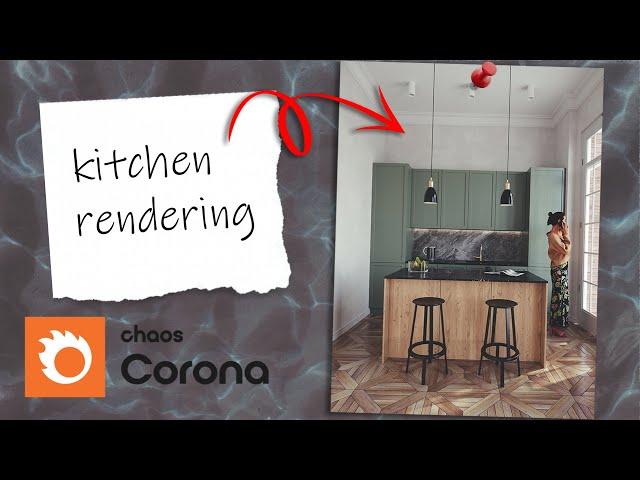 3ds Max Corona Renderer - Kitchen Rendering Tutorial