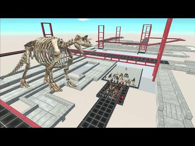 Last Survivor. Touched out,  3D long course with bridges. Part 2! | Animal Revolt Battle Simulator