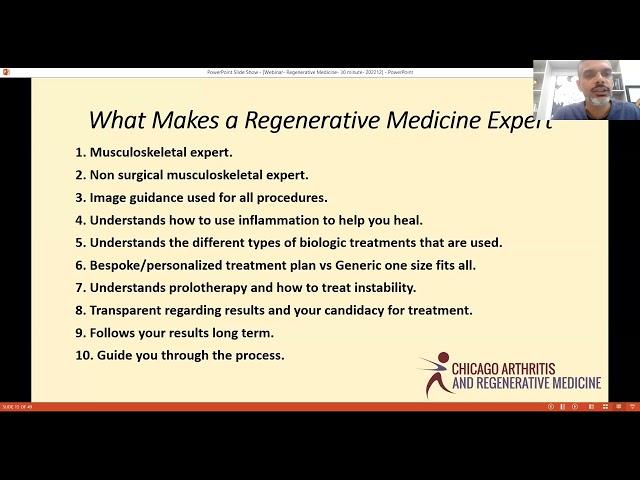 Avoid Surgery with Regenerative Medicine Treatments | Chicago Arthritis