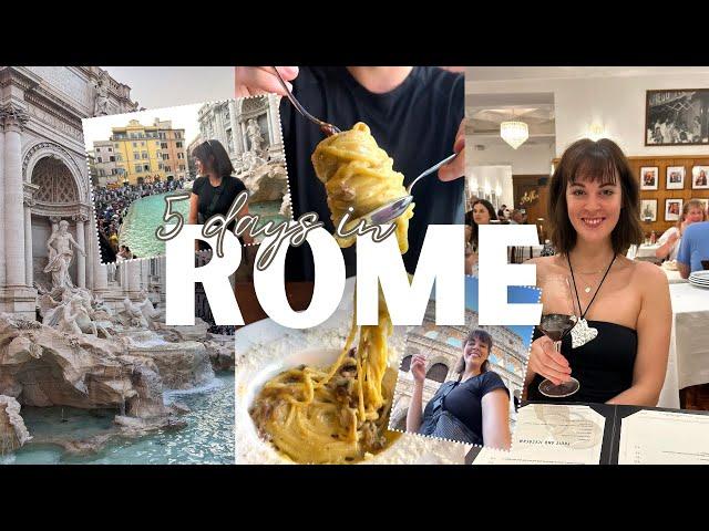 TRAVEL VLOG: 5 days exploring Rome - what do to, where to stay, food recs, shopping & outfits