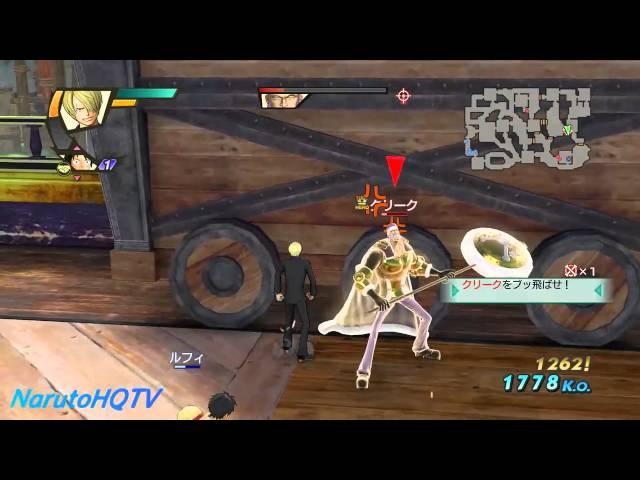 One Piece Pirate Warriors 3 - Luffy/Sanji vs Don Krieg - Boss Battle | ワンピース 海賊無双3