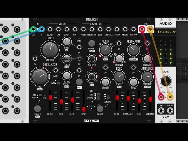 Droning away with no-patch Befaco Oneiroi in VCV Rack