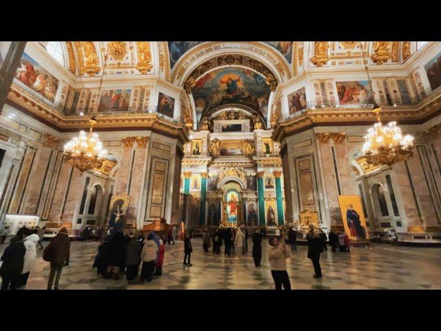 Inside of St Isaac’s Cathedral in St Petersburg, Russia! Wow!