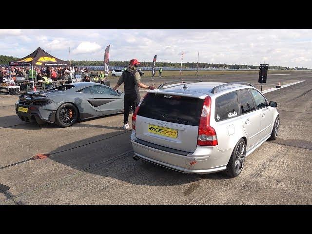 550HP Volvo V50 T5 vs 600HP McLaren 600LT